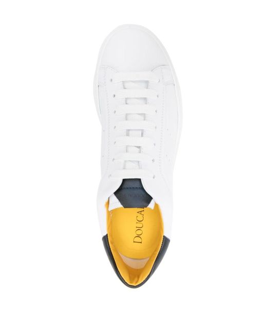 Sneakers con suola rialzata di Doucal's in White da Uomo