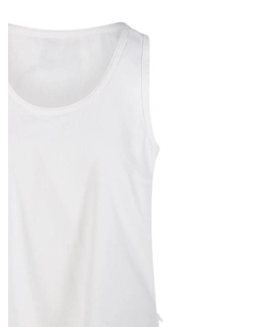 DARKPARK White Frayed Sleeveless Top