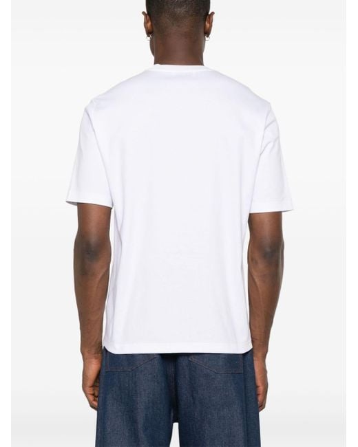 Camiseta con dulce estampado Lanvin de hombre de color White