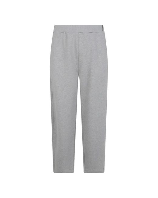 Woc Gray Salinas Melange-Effect Track Pants for men