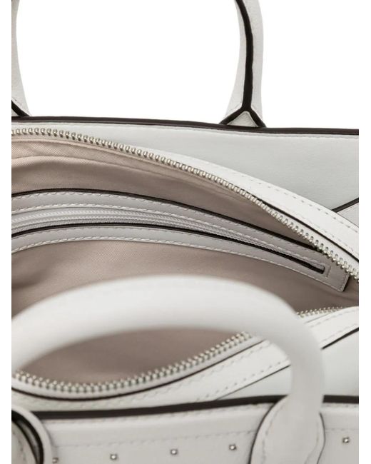 Michael Kors White Small Lalia Tote Bag