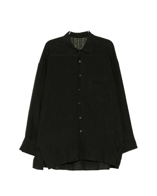 Ziggy Chen Black Button-Up Shirt for men