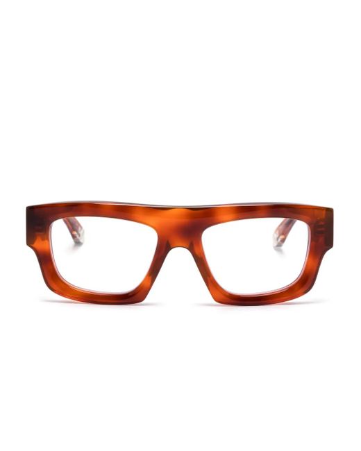 Gucci Brown Square-Frame Glasses for men