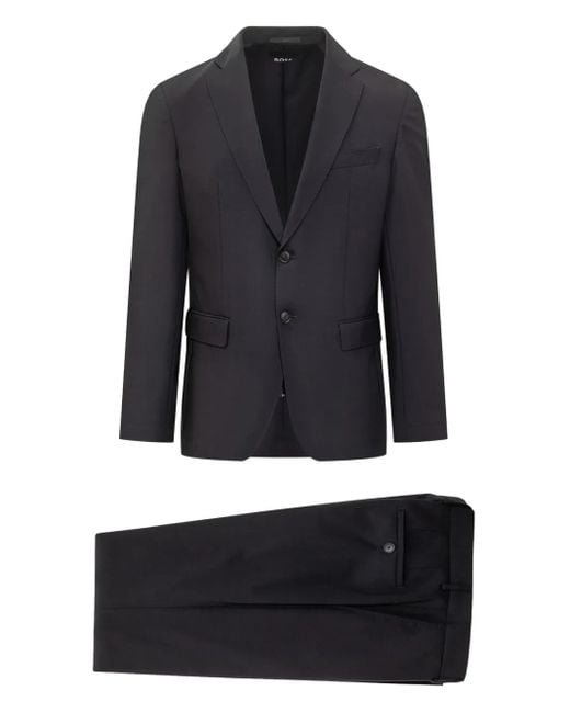 Boss Blue Single-Breasted Suit for men