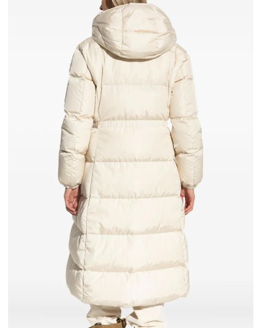 Moncler Chamer フーデッド キルティングコート Natural