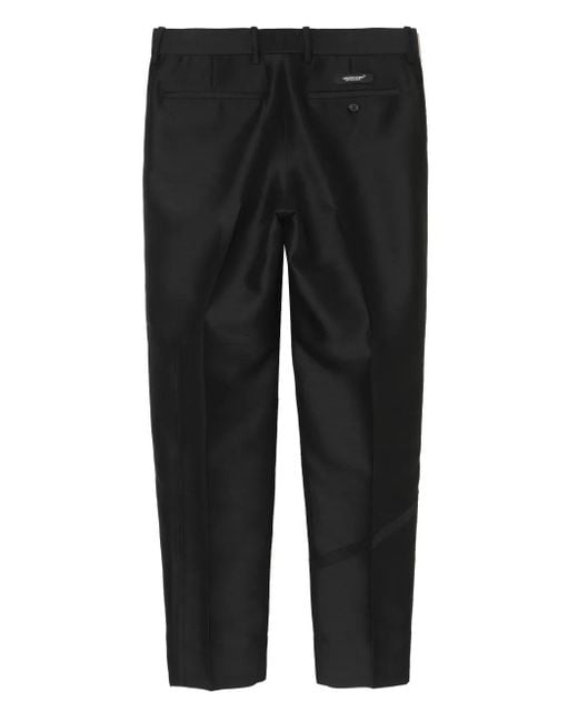 Undercover Black Panelled Wool Pants for men
