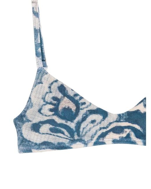 Cia.Marítima Blue Monaco Printed Bikini