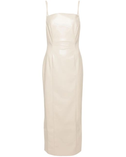 Nanushka White Ilara Slip Midi Dress