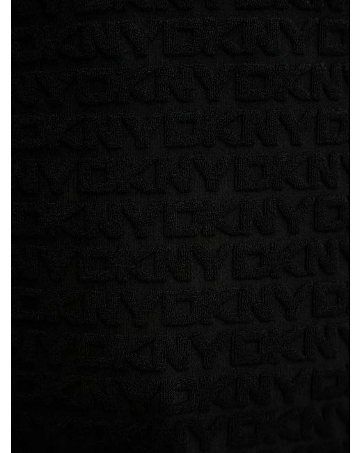DKNY Black Textured Short-Sleeve T-Shirt