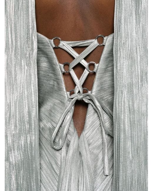Maria Lucia Hohan White Tonia Cutout Maxi Dress