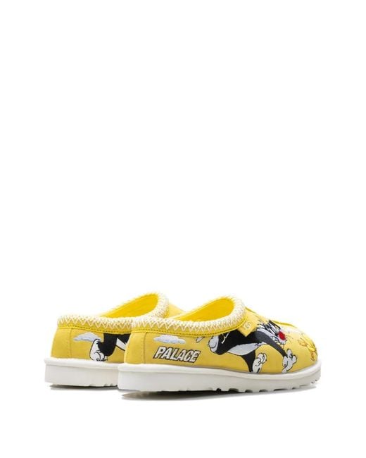 Ugg Yellow X Palace Looney Tunes Cartoon-Print Tasman Slippers for men