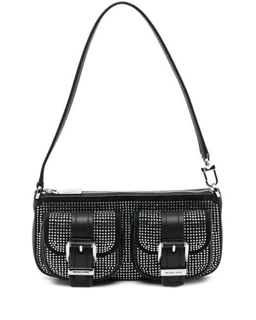 Bolso de hombro Zoe pequeño Michael Kors de color Black