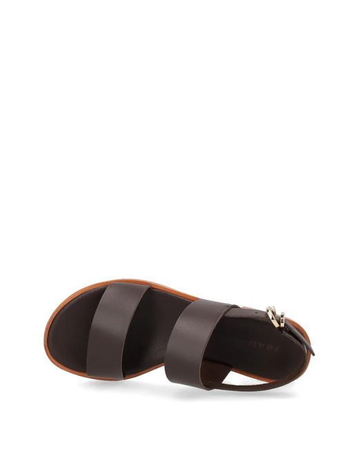 Frau White Double-Strap Sandals