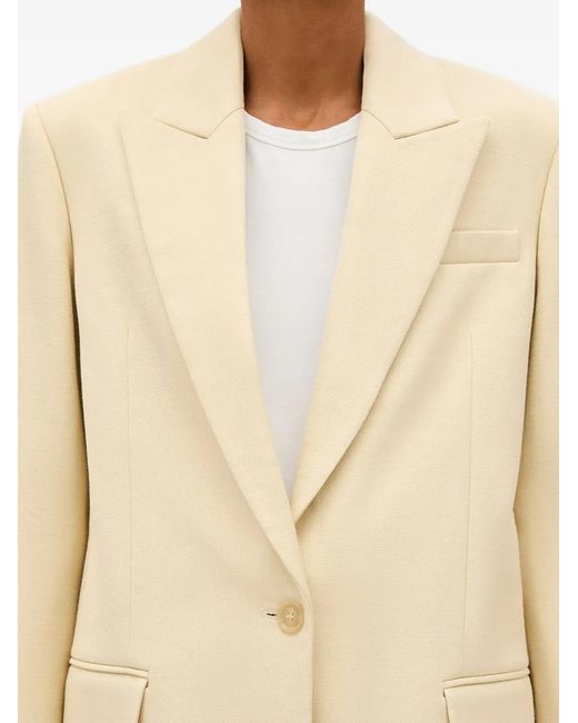 Another Tomorrow Natural Oversized Tailored Blazer