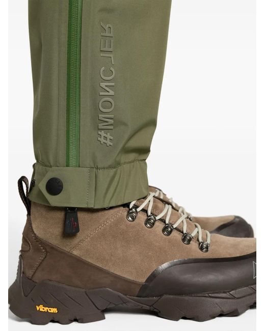 Moncler Green Waterproof Tapered Trousers for men