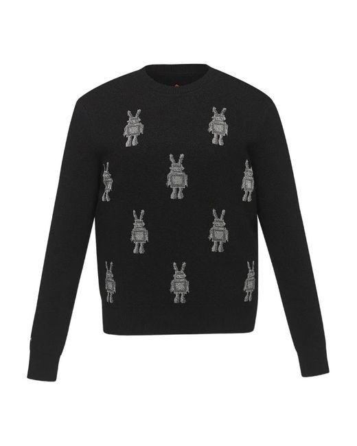 MCM Black Sweat À Imprimé Graphique