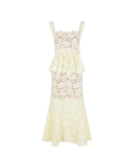 self portrait white peplum dress Self-Portrait - White Knit Peplum Mini Dress