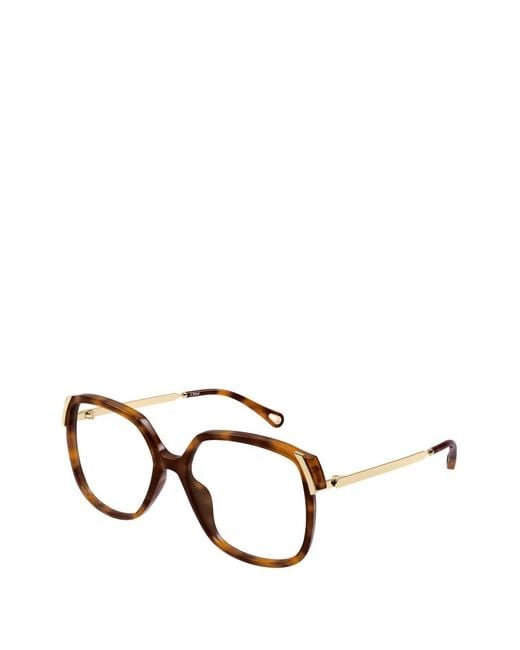Chloé Black Square-Frame Glasses