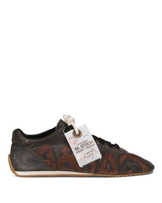 Dolce & Gabbana Brown Thailandia Leather Sneakers for men