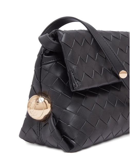 Liu Jo Black Medium Woven Riccy Bag