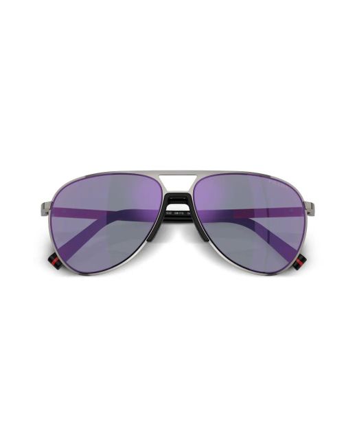 Prada Blue Linea Rossa Sunglasses for men