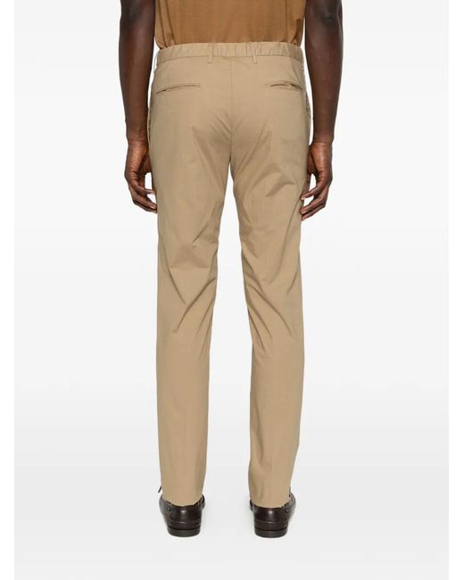 Incotex Natural Button Trousers for men