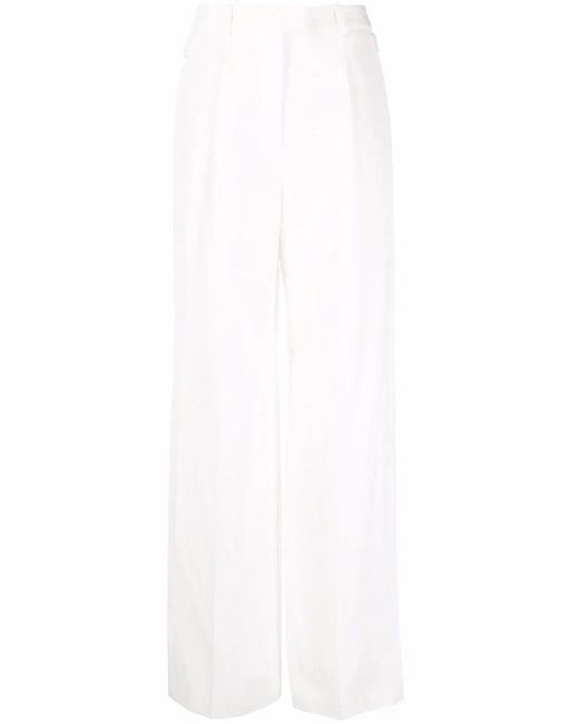 Fabiana Filippi White High-Waisted Tailored Trousers