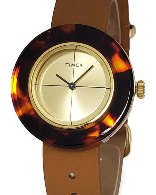 Timex Metallic Tortoise 34Mm Watch
