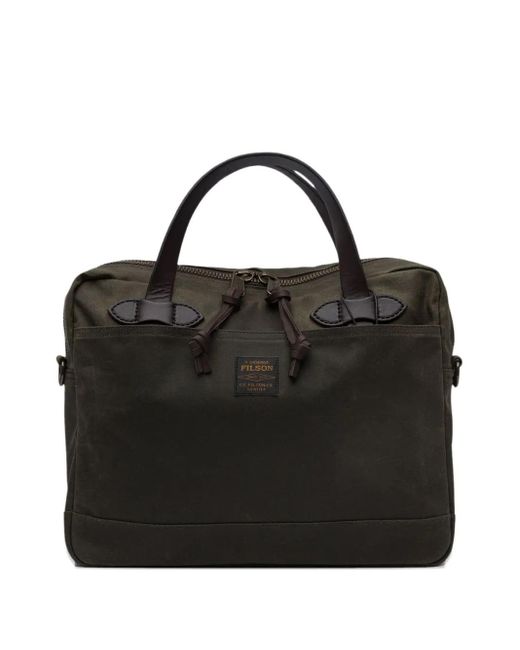 Filson Logo-Patch Cotton Shoulder Bag in Black for Men | Lyst UK