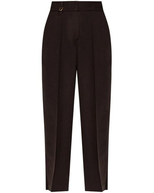 Jacquemus Black Tibau Tapered Trousers