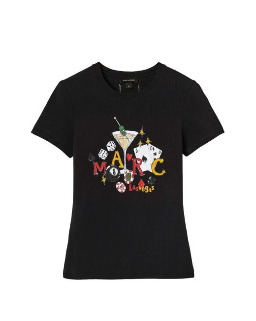Marc Jacobs Black The City Graphic-Print T-Shirt