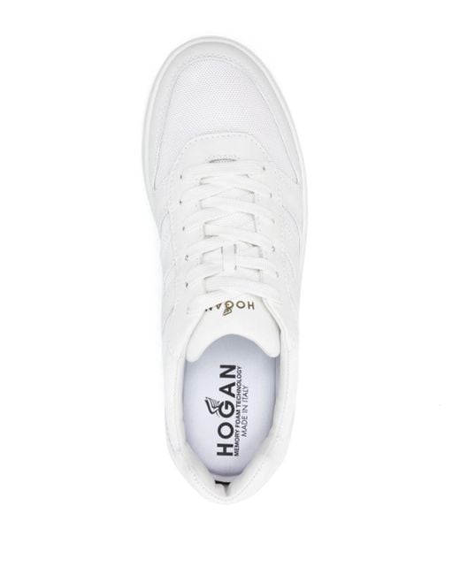 Hogan White H630 Panelled Sneakers for men