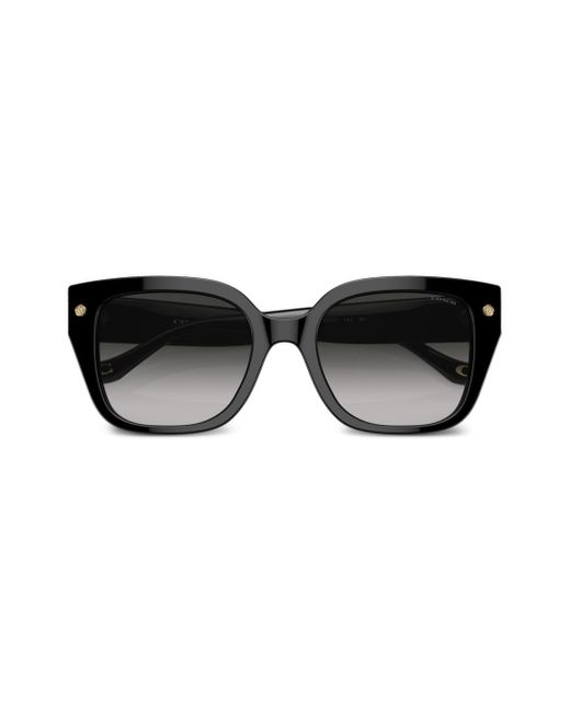 COACH Black Charms Oversize-frame Sunglasses