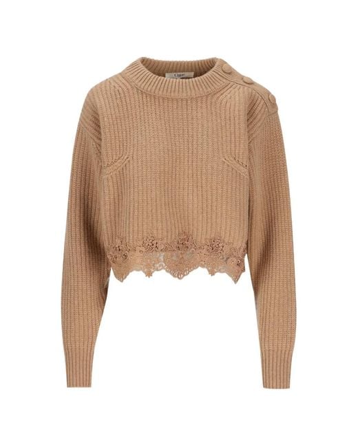 Chloé Natural Wool And Cashmere Sweater