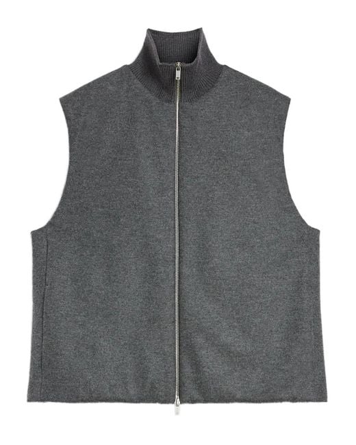 メンズ Jil Sander ウールベスト Gray