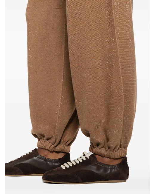 Fabiana Filippi Brown Hose Mit Elastischem Bund