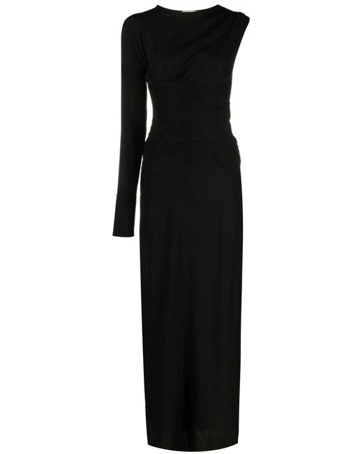 N°21 Black Single-Sleeve Design Gown