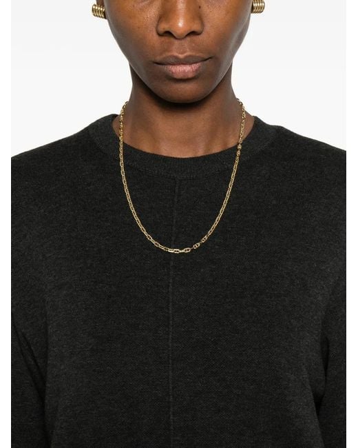 Totême Black Crew-Neck Sweater