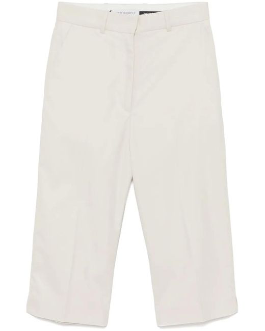 Viktor & Rolf Cropped Broek in het White