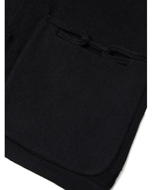 Shanghai Tang Black Knotted Tang Cardigan