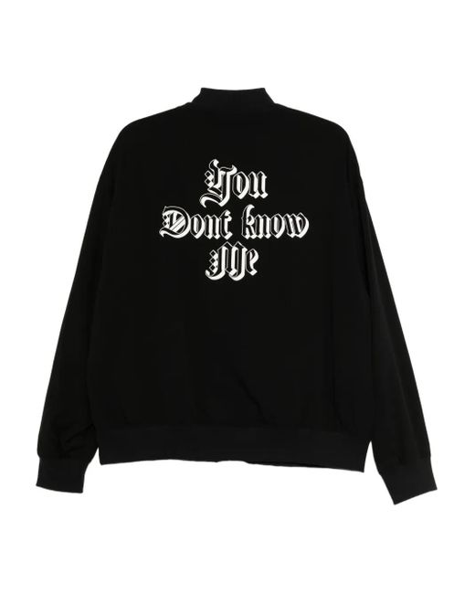 Undercover Black Graphic-Print Jacket for men