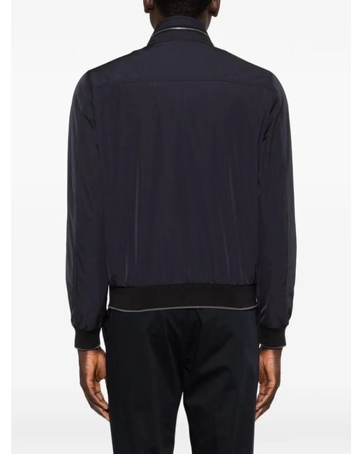 Moorer Blue Button-Up Jacket for men