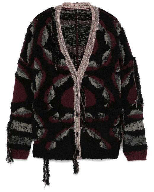 Etro Cardigan Met Franjes in het Black