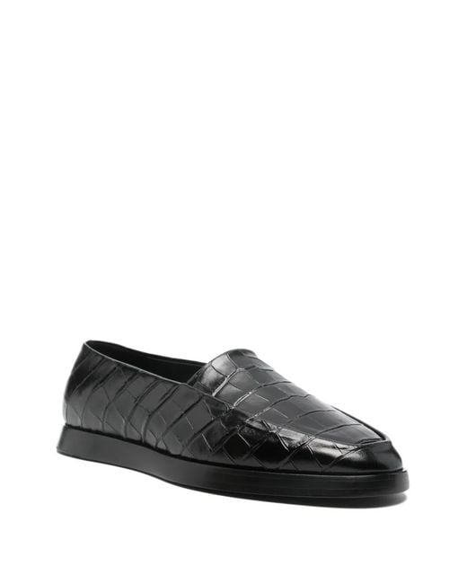 Fear Of God Black Textured Loafers for men