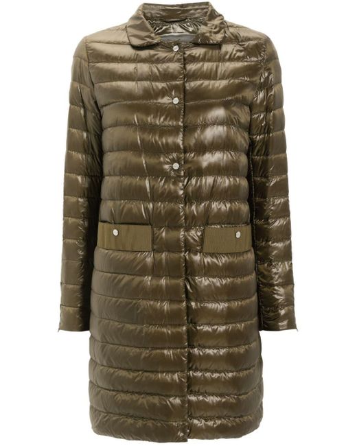 Herno Green Padded Quilted Coat