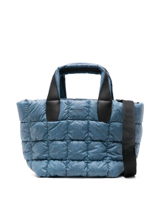 VEE COLLECTIVE Blue Small Porter Quilted Tote Bag