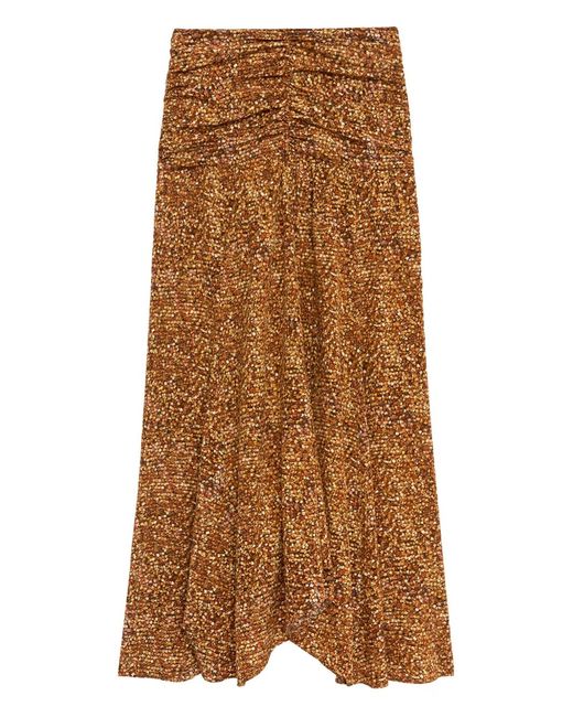 Isabel Marant Brown Syana Maxi Skirt