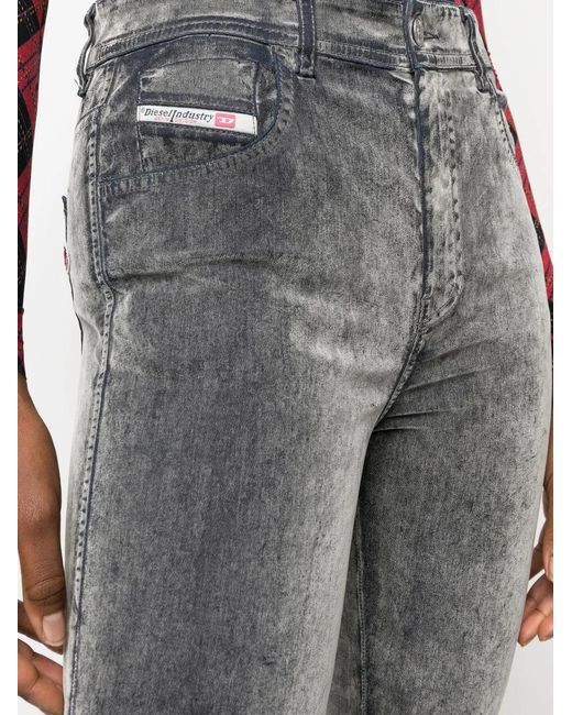 DIESEL Gray Slandy Stirrup Skinny Jeans