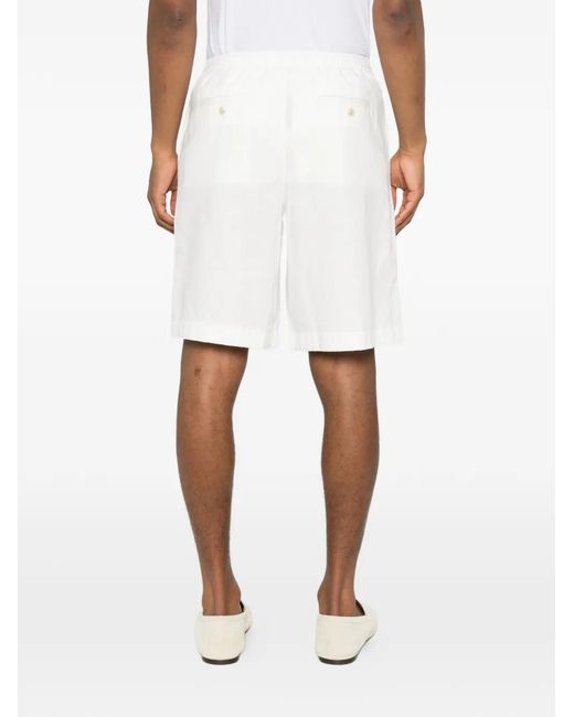 DUNST White Drawstring-Waist Shorts