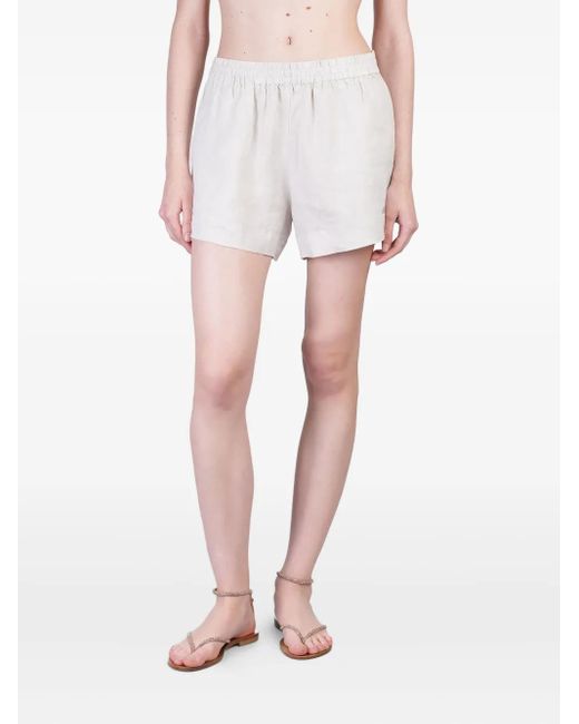Mc2 Saint Barth White Meave Shorts